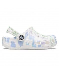 Saboți Crocs Kids' Classic... Alb - White/Leopard