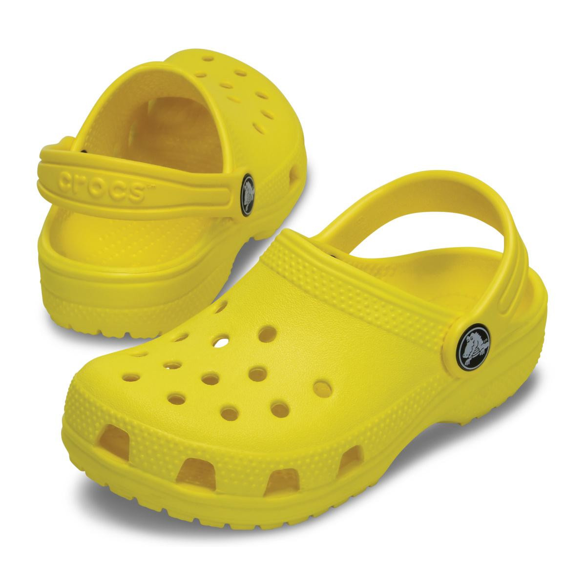 Saboți Crocs Classic Toddlers New clog Galben - Lemon