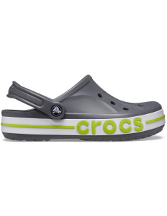 Saboti Crocs Bayaband Clog Gri - Slate grey/Lime Punch