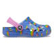 Saboți Crocs Toddler Baya Graphic Clog Culoare Albastru - Lapis/Multi