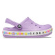 Saboti Crocs Toddler Bayaband Charm Band Clog Culoare Mov - Orchid