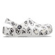 Saboti Crocs Classic Skull Print Clog Kids Culoare Alb - White/Black