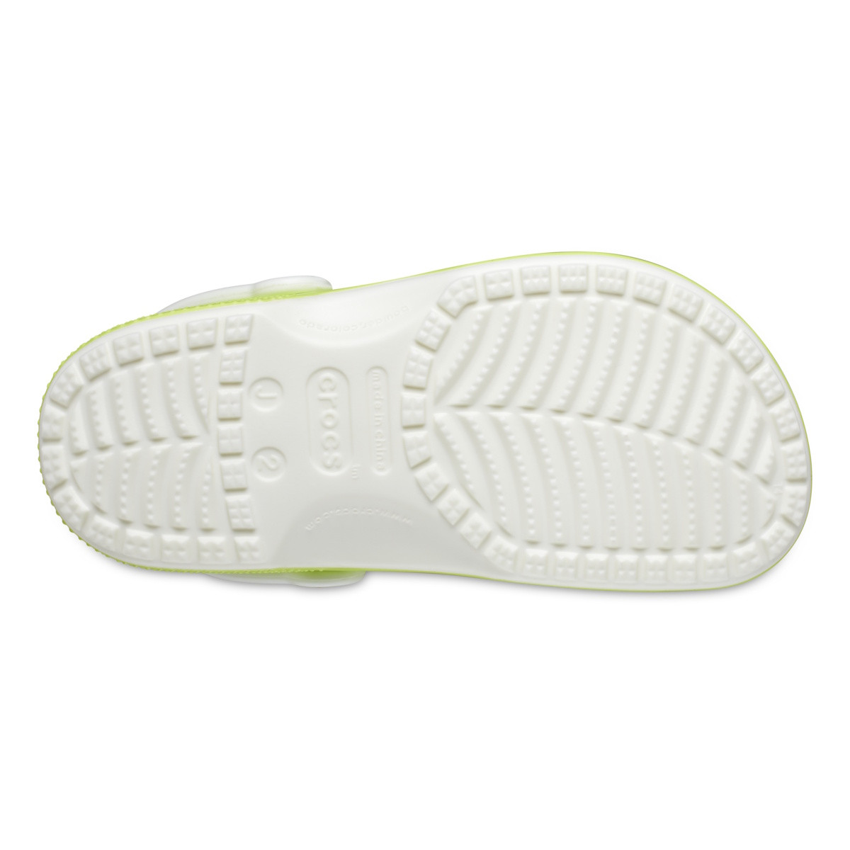 Saboti Crocs Classic Glow in the Dark Clog Kids Verde - Limeade