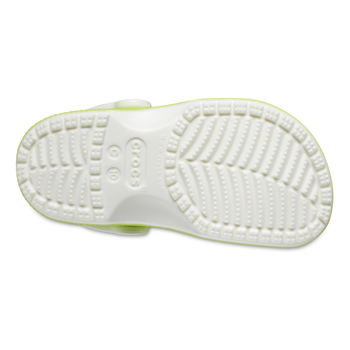 Saboti Crocs Classic Toddler Glow in the Dark Clog Verde - Limeade