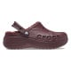 Saboti Crocs Baya Platform Lined Clog Culoare Bordo - Burgundy