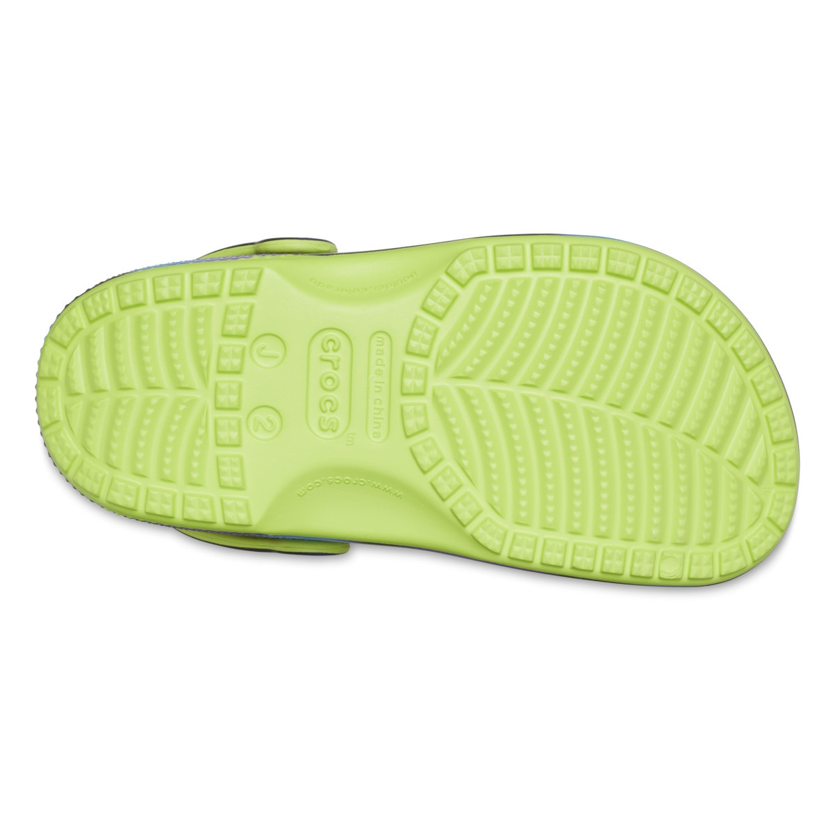 Saboti Crocs Classic Meta Bubbles Clog Kids Multicolor - Limeade/Multi