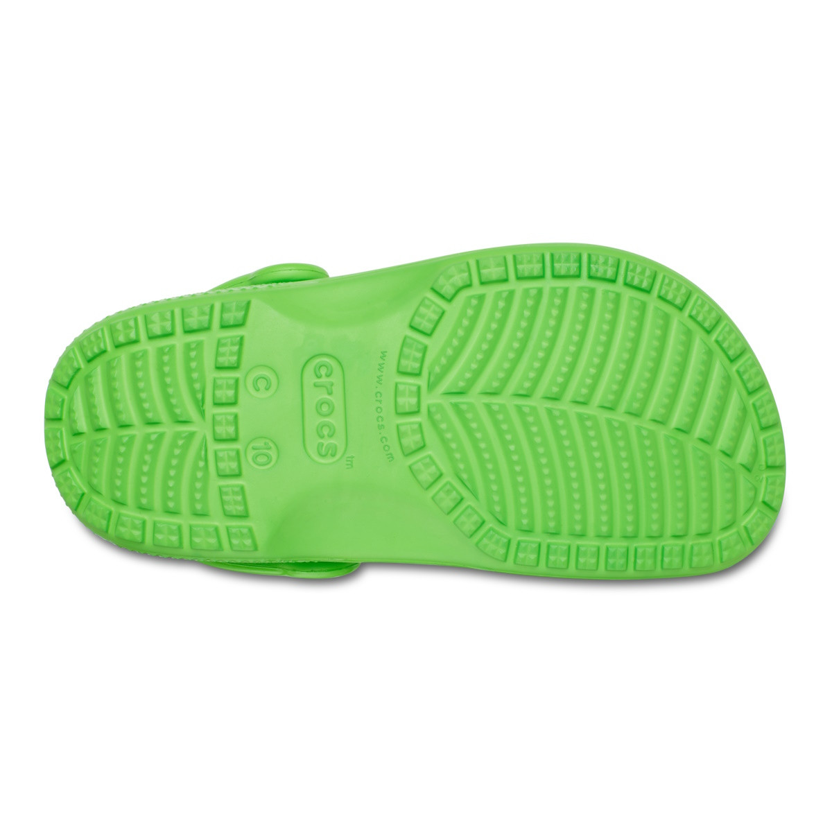 Saboti Crocs Classic Toddler Neon Highlighter Clog Verde - Green Slime