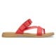 Sandale Crocs Tulum Toe Post Sandal Culoare Rosu - Flame